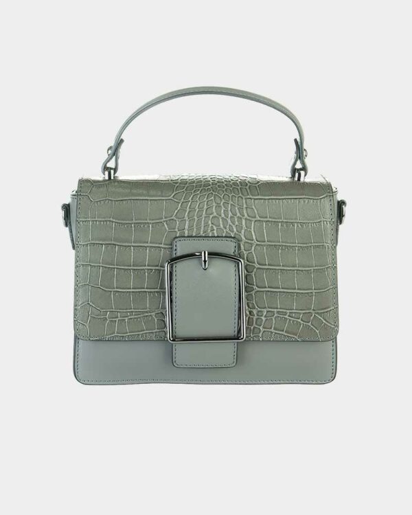 DESIGN shoulder bag with lock detailing in black – Bild 2
